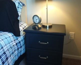 New blue chest of drawers and night stand