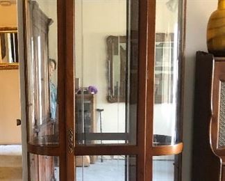 Tall Curved Curio Display cabinet