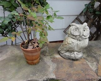 Concrete Owl yard Art