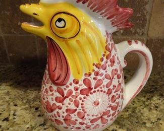 Chicken Pot (Lead Free) Larce Italy   Given as a Good Luck gift