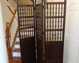 Solid wood room divider 8' tall and each panel is 16" wide