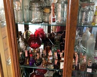 BOTTLES, ANTIQUE GLASS JARS, MORE!