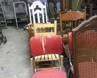Chairs of all sizes and kinds