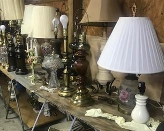 Lamps of all sizes and shapes