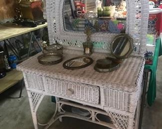 Wicker Vanity 