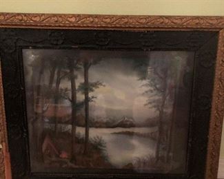 "CAMP FIRE AT SUNSET" SIGNED & NUMBERED