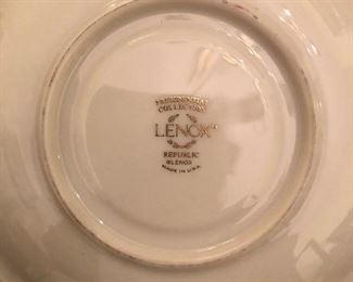LENOX "REPUBLIC" CHINA