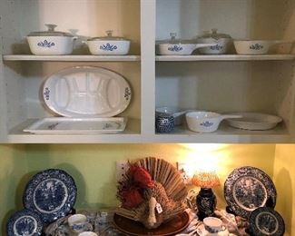 CORNING WARE BLUE CORNFLOWER, LIBERTY BLUE