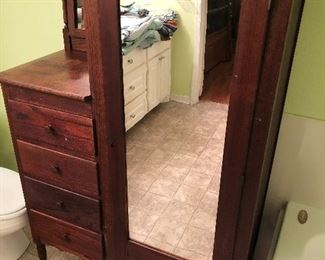 ANTIQUE CHIFFEROBE/WARDROBE