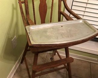 ANTIQUE HIGH CHAIR