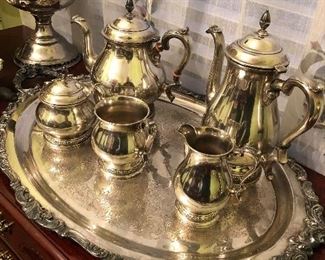 STERLING SILVER COFFEE AND TEA SERVICE