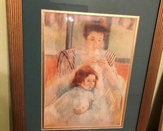 MOTHER & CHILD FRAMED PRINT