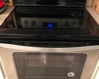 WHIRLPOOL ELECTRIC STAINLESS STOVE