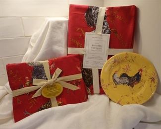 Williams-Sonoma Rooster Francais tablecloth