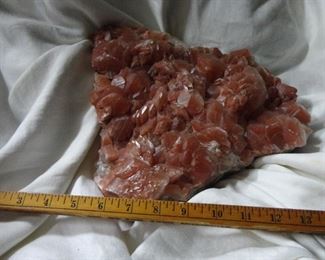 12" piece of Red Calcite Stone