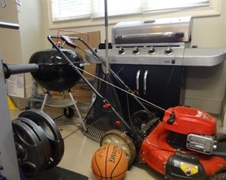 Commercial Series Char-Broil Grill  (Weber not for sale)  Troy-Built mower