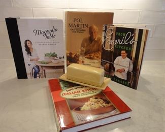 Lots of Cook Books and entertaining items
