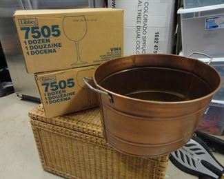 Commercial Heavy Duty Wine Glasses and Ice Bucket for your next party