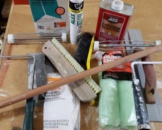 GARAGE LOT! PAINTING STUFF AND MISC.