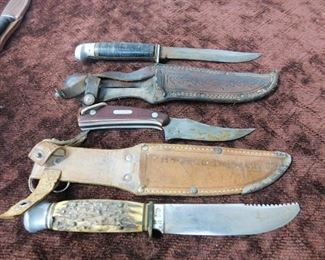 Assorted Old Sheath Knives