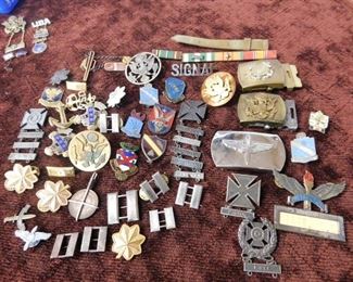 Assorted Military Pins and Badges(Grouping)