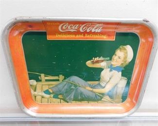 1940 "Sailor Girl" Coca Cola Tray
