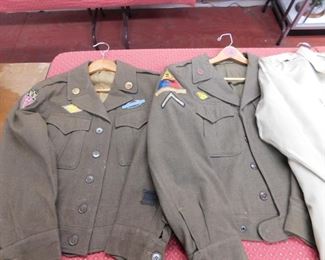 WW2 Jackets with Patches and Insignia