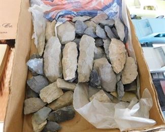 Large  Box of Assorted Arrowheads/Scapers