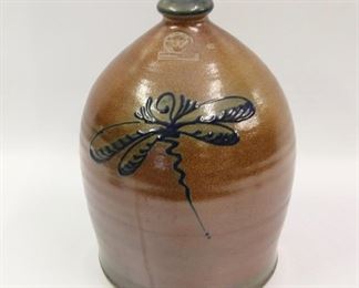 Dragonfly Blue Decorated Stoneware
