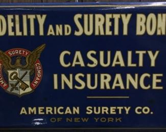New York bonds and insurance sign