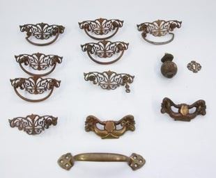 Old brass hardware