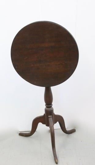 19th C. tilt top candle stand