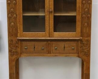Oak Art Nouveau cabinet