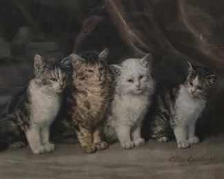 Louis Lambert cat print