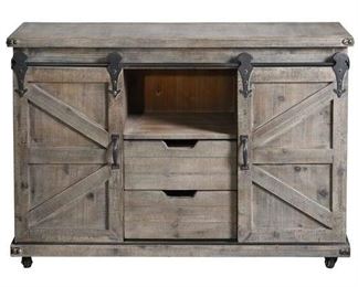 Gracie Oaks Magnus Driftwood Gray Credenza