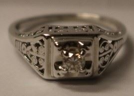 14K .12RBC Diamond Ring SZ 5.5