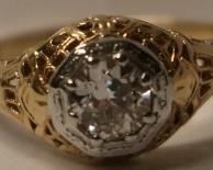 14K  .40RBC Diamond Ring SZ 6