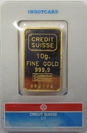 10 Gram Fine Gold 999.9 Bar
