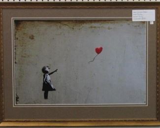 Girl with Baloon by Graffiti Artist Banksy