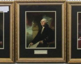 Washington/ Jefferson/ Madison by Gilbert Stuart