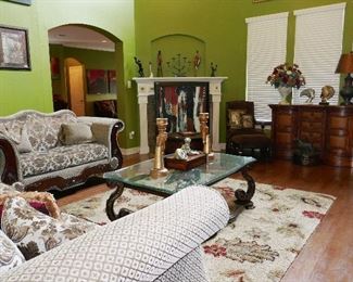 Fabulous Living Room Suite--very Shabby Chic w/ classy overtones