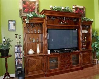 GORGEOUS Entertainment Cabinet, Large Screen TV and more