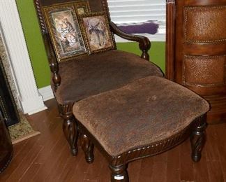 Nice Chair with matching ottoman