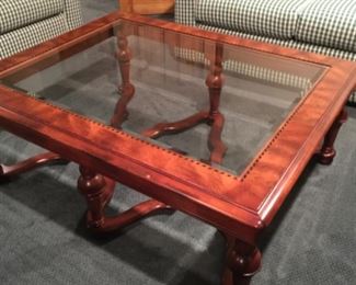 Glass Top Cocktail Table