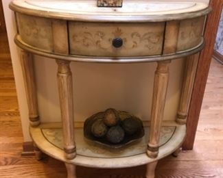 Tuscan Cream Hand painted Demilune Console Table
Hand Painted Tuscan Oval Mirror