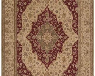 Persian Inspired Design 100% Wool Hand Twisted Heritage Hall Collection
7' 9" x 9' 9"