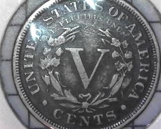 RARE 1886 Liberty Head V Nickel