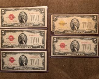 Red / Yellow Seal $2 