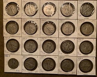 SILVER Walking Liberty Half Dollars