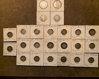 Barber Halves, Quarters, and Dimes